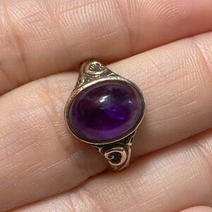 Silver 835 German Amethyst Ring size 8